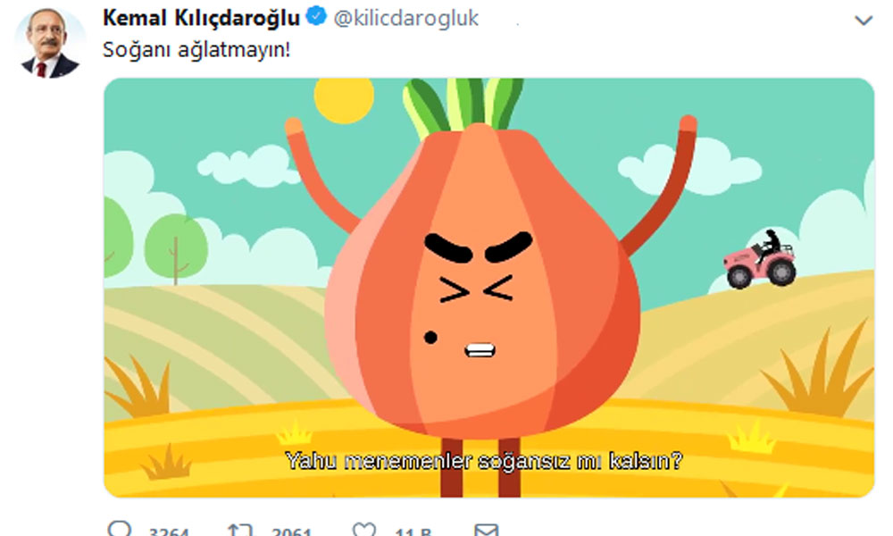Kılıçdaroğlu’nun ‘soğan’ videosuna tepki yağdı