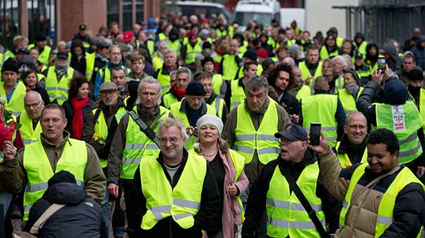 ‘Sarı yelekliler’ eylemi Belçika ve Hollanda’da da devam ediyor