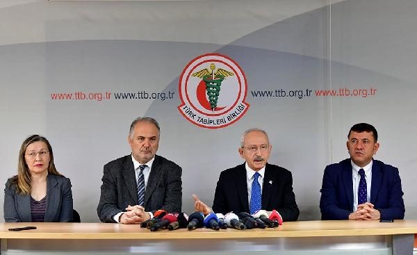 Kılıçdaroğlu’ndan Türk Tabipleri Birliği’nin yanında: Savaş bir sağlık sorunudur
