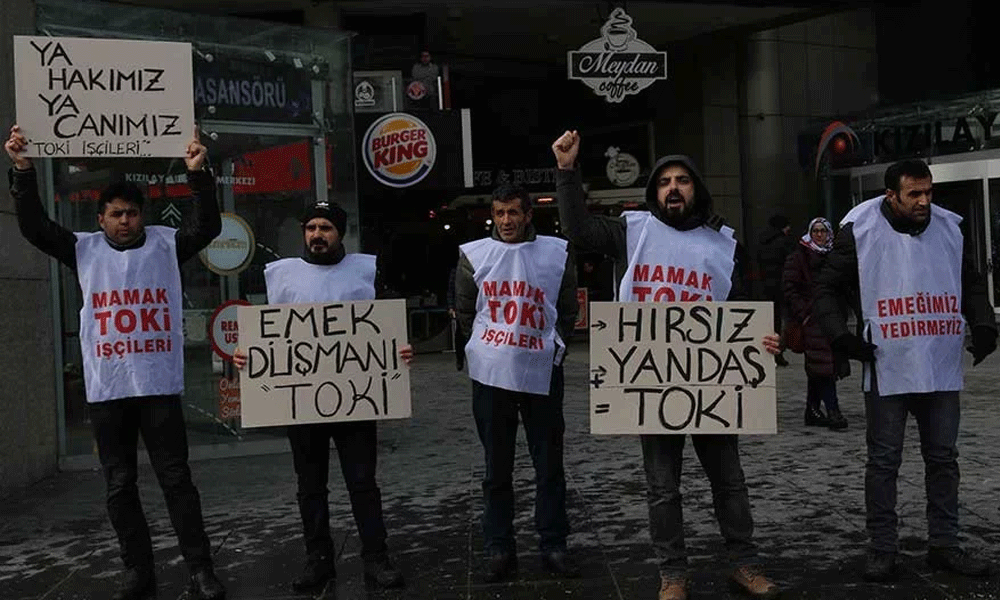 Ankara’da gözaltına alınan TOKİ işçilerine para cezası