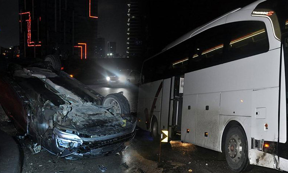 Ankara’da zincirleme kaza! Voleybol takımı ucuz atlattı…
