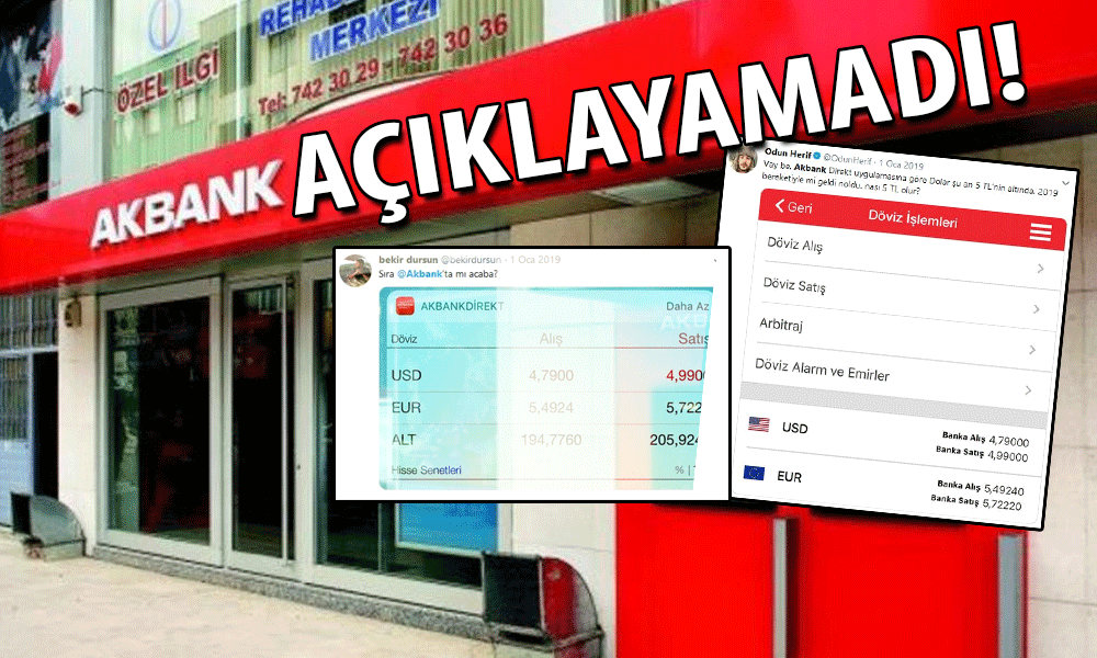 Gece yarısı ucuz dolar satan Akbank’tan açıklama