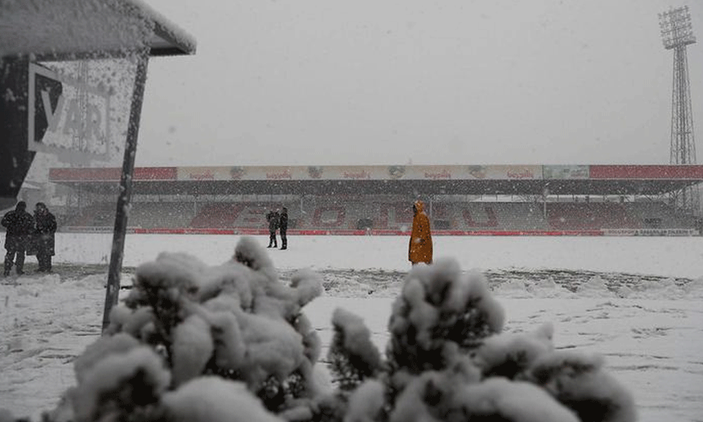 Boluspor – Galatasaray maçına kar engeli