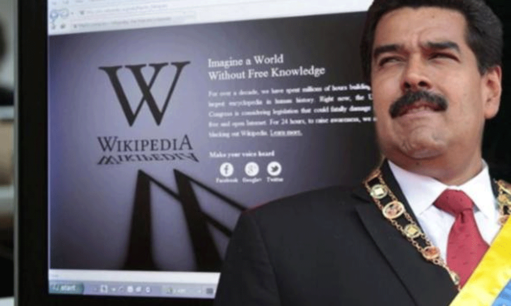 Maduro da Wikipedia’ya erişimi engelledi