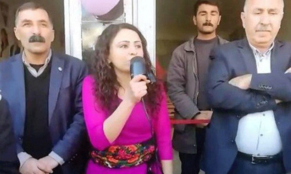 HDP seçim bürosu açılışında, belediye eşbaşkan adayı gözaltına alındı
