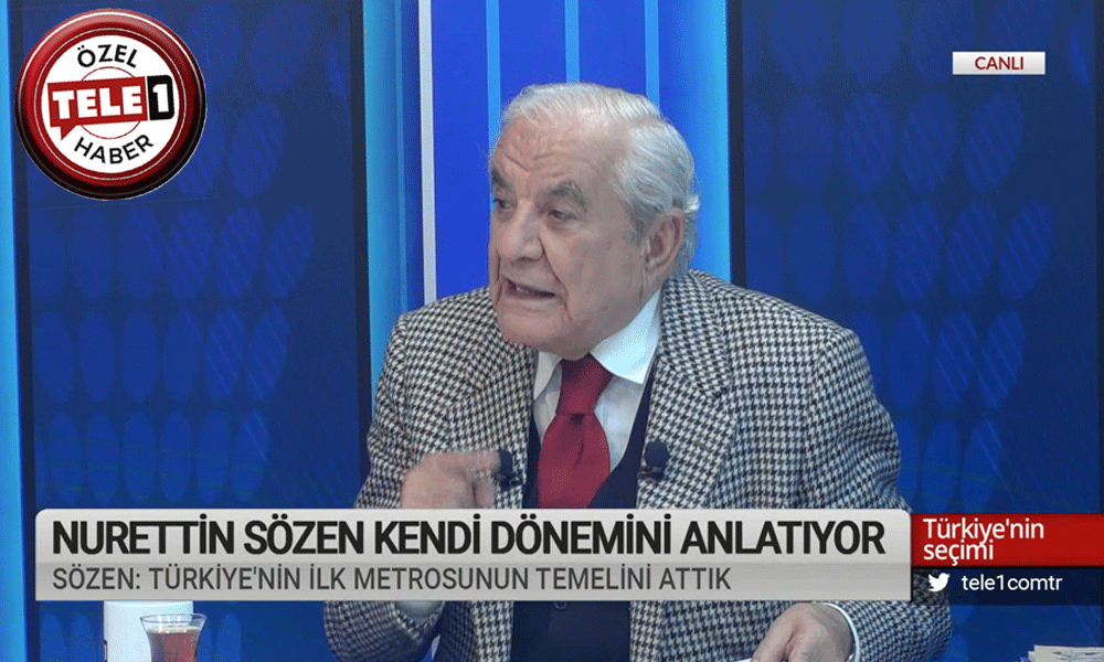 İBB Eski başkanı Nurettin Sözen: Türkiye’de ilk metronun temelini biz attık