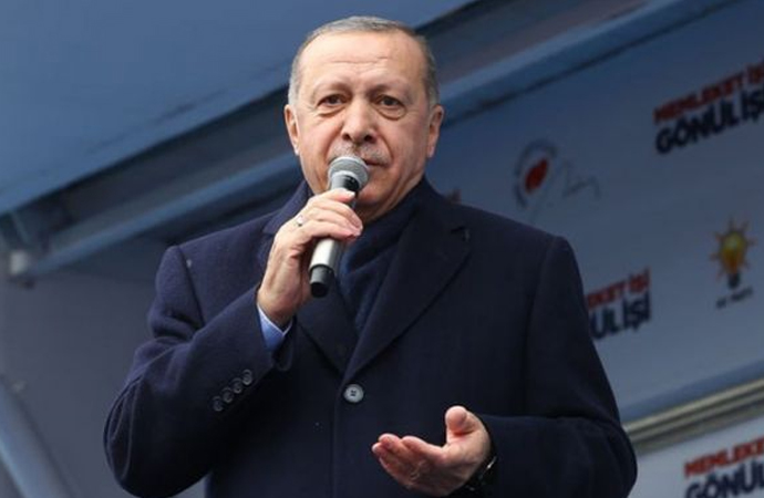 Erdoğan, mitingde katliam görüntülerini izletti!