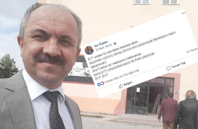 Eskişehir’de İlkokul müdürü “Beyinsiz EYT’li”