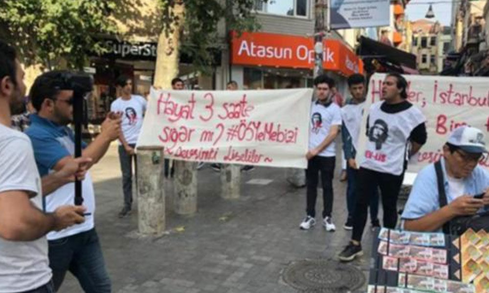 Kadıköy’de eğitim sistemini eleştiren liselilere gözaltı