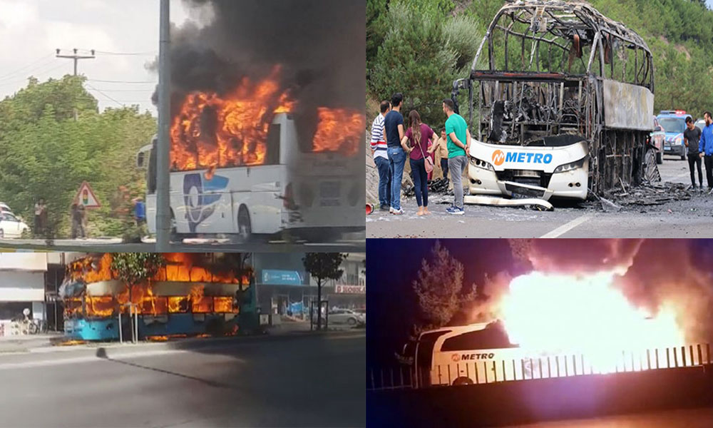 On beş günde 5 otobüs yangını: Yolcu otobüslerinin yanma sayıları neden arttı?