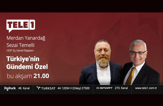 HDP Eş Genel Başkanı Sezai Temelli ‘kayyum darbesini’ Tele1’e yorumlayacak