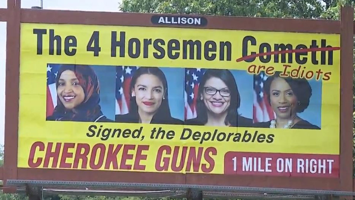Trump’ın hedef aldığı Kongre Üyesi 4 kadın, silah reklamında hedef gösterildi