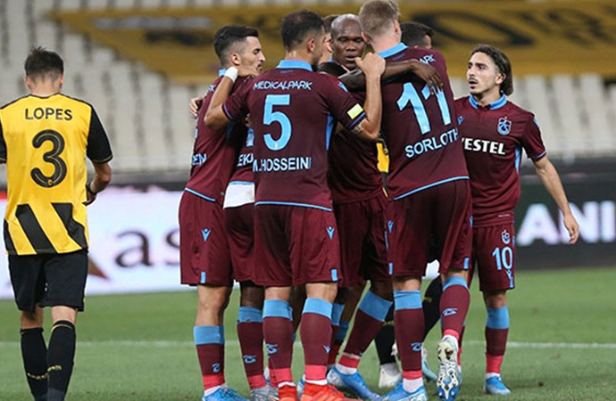 Trabzonspor, Yunanistan deplasmanından büyük avantajla dönüyor