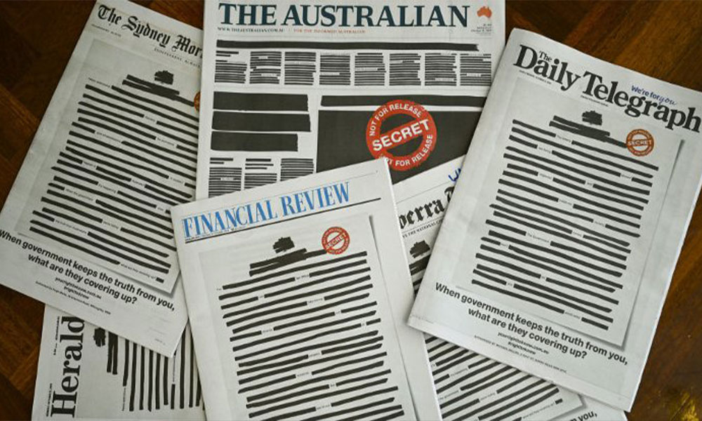 Avustralya’da bugün tüm gazeteler sansürlendi