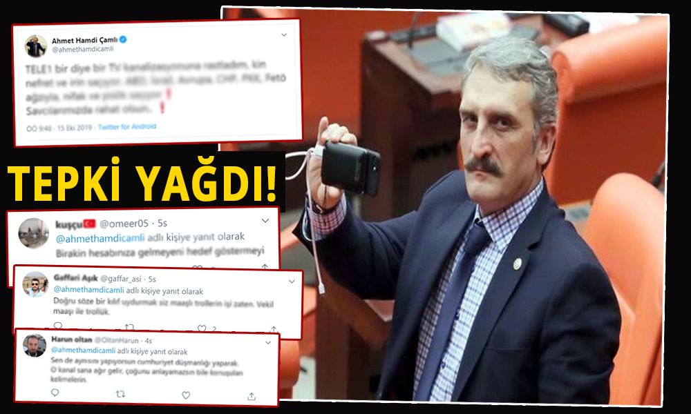 Demokrasiyi hazmedemeyen AKP’li ‘Yeliz’ TELE1’i hedef aldı!