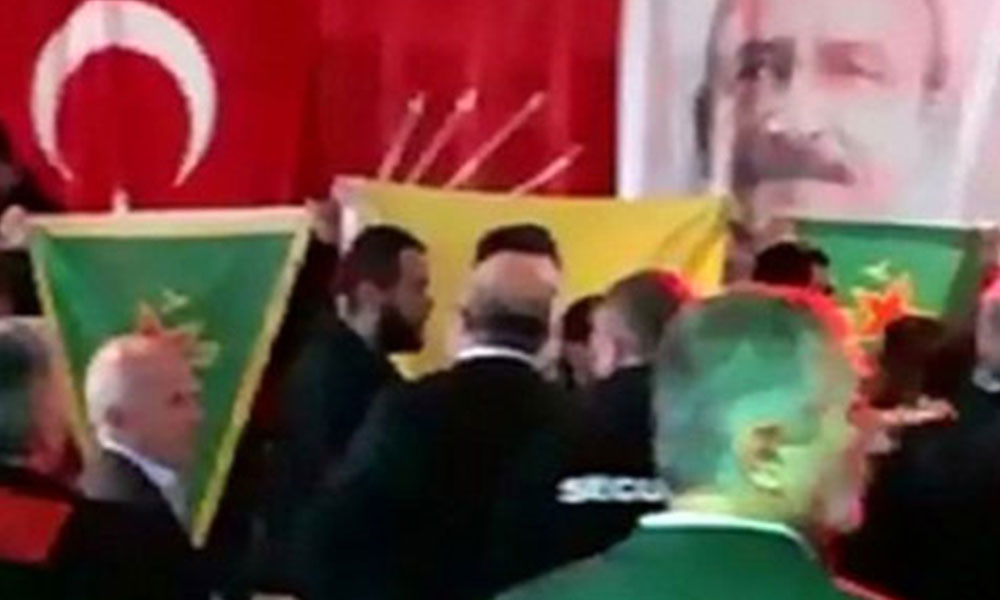 CHP etkinliğini PKK’lılar bastı