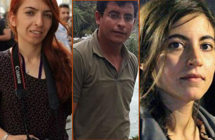3 gazeteci tutuklama talebiyle adliyeye sevk edildi
