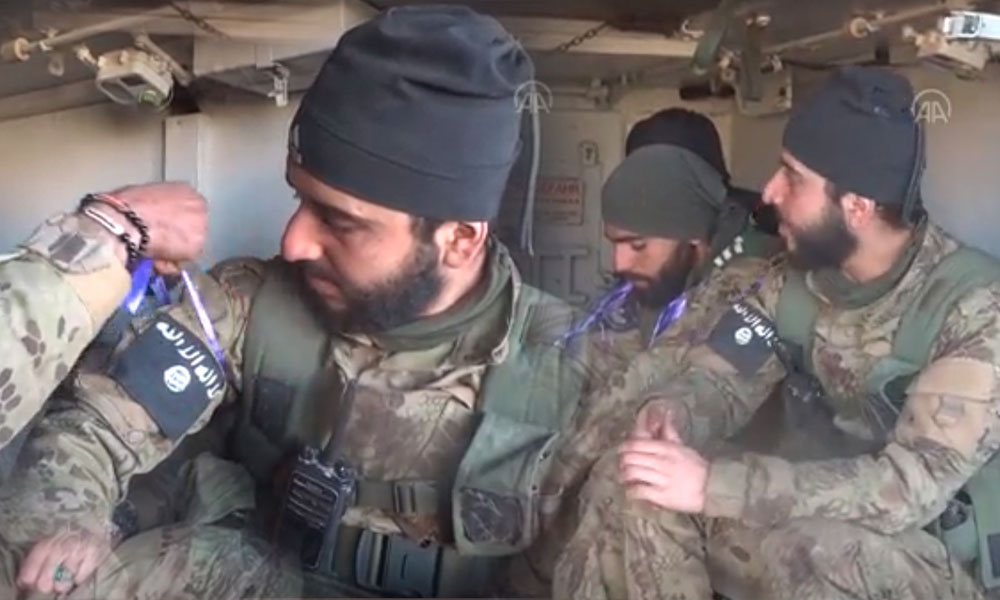 ÖSO’cularda IŞİD arması… Anadolu Ajansı önce yayınladı sonra kaldırdı
