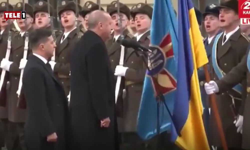 ‘Erdoğan’dan yeni dış politika vakası’ Ukrayna’da Nazi dönemine ait asker selamı verdi