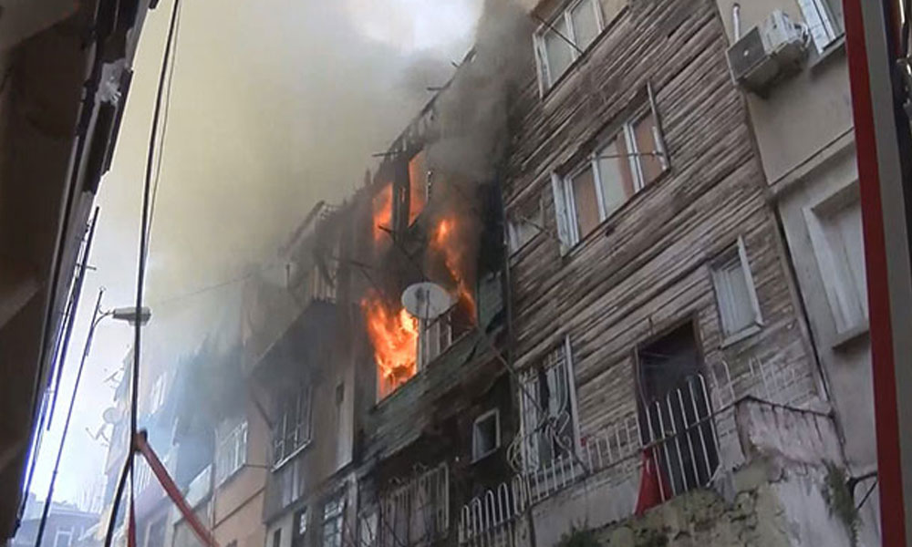 İstanbul Şişli’de korkutan yangın