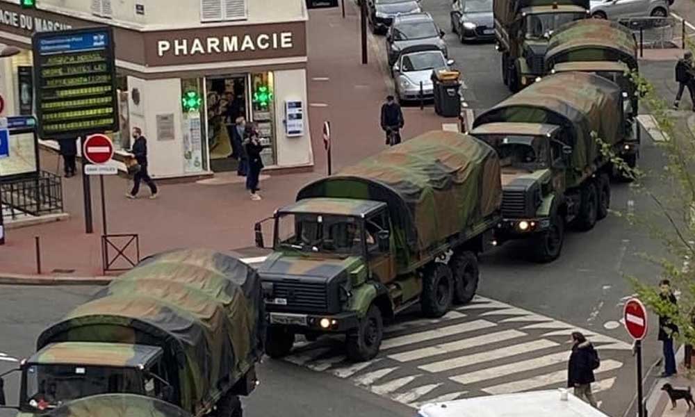 Macron, koronavirüs nedeniyle seçimleri iptal etti… Ordu Fransa’da sokağa çıktı!