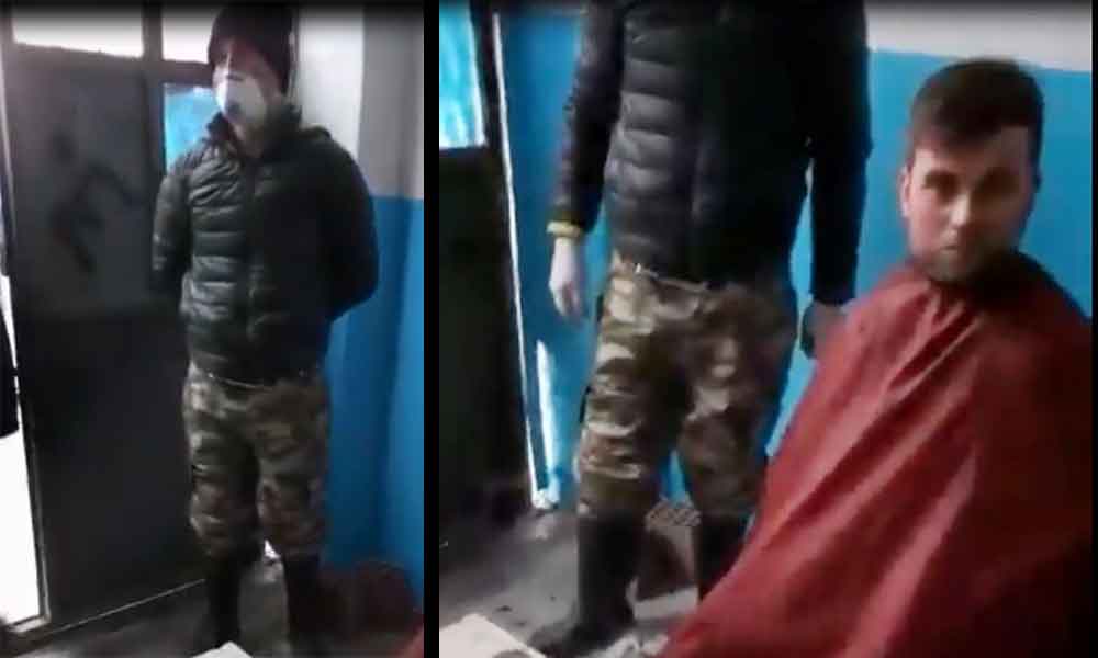 Sosyal medya bu videoyu konuşuyor… Çankırı’da kaçak saç tıraşına polis baskını