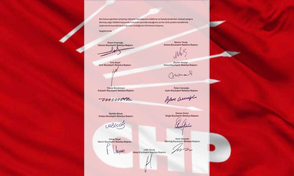 CHP’li 11 Büyükşehir Belediyesi’nden Soylu’ya ortak çağrı