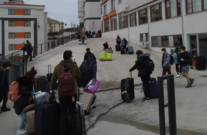 Kanada’dan gelen 203 kişi, Trabzon’da karantinaya alındı