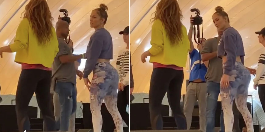Jennifer Lopez ve Shakira’nın paylaşılan prova dansı büyük ilgi gördü