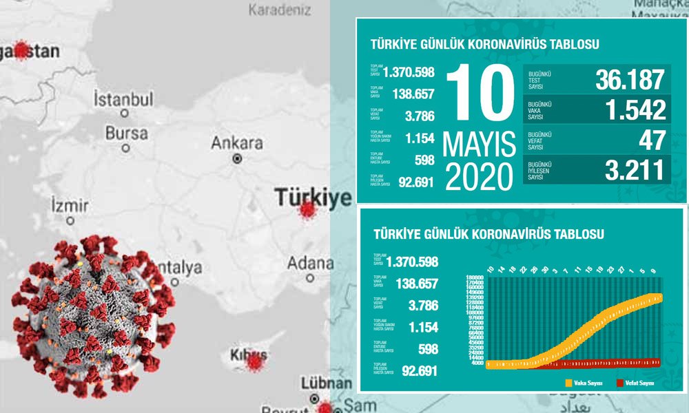 Türkiye’de koronavirüsten can kaybı 3 bin 786 oldu