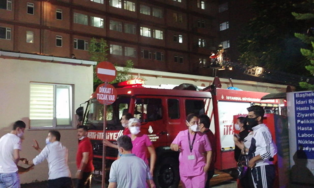 Samatya’daki İstanbul Eğitim ve Araştırma Hastanesi’nde yangın çıktı!