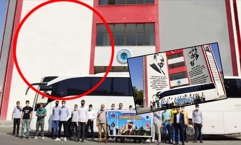 Gerici vakıftan skandal! Atatürk ve Mehmet Akif’i sildiler