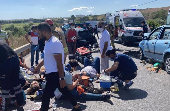 Arnavutköy’de kaza: 8 yaralı