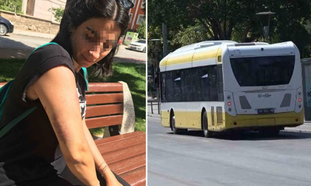 Kız kardeşler belediye otobüsünde dehşeti yaşadı