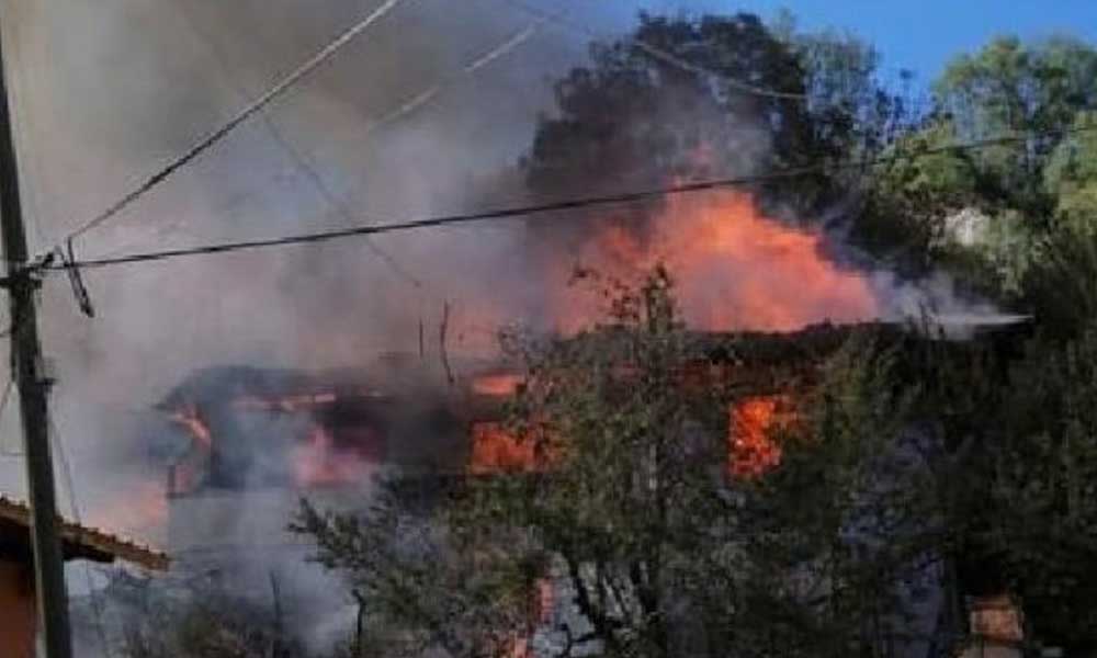Amasya’da korkutan yangın! Dört ev kullanılamaz hale geldi