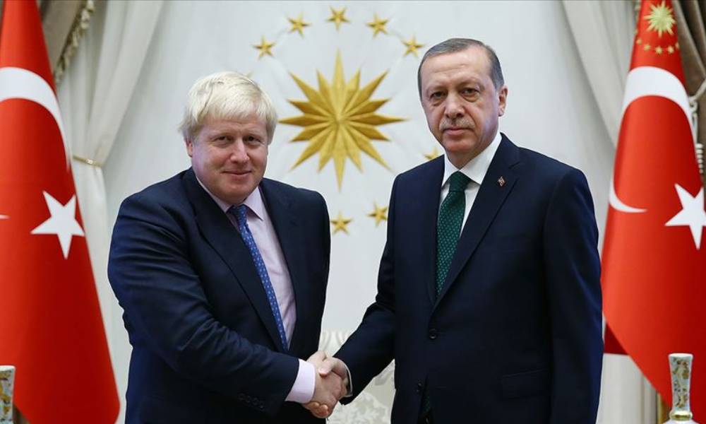 Erdoğan, Birleşik Krallık Başbakanı Boris Johnson ile görüştü