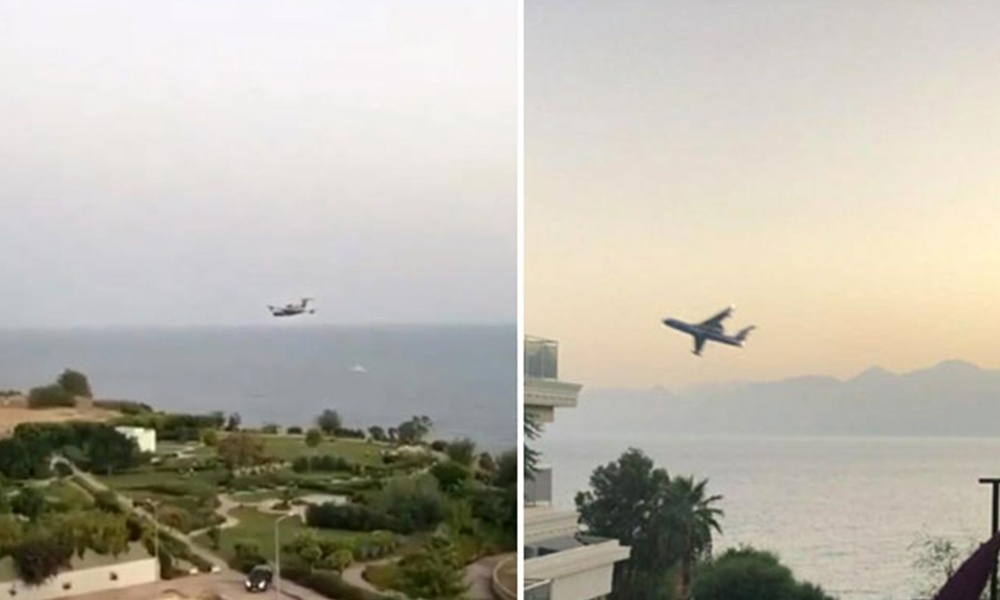 Antalya’da yürekler ağza geldi! Rus pilot tedirgin etti