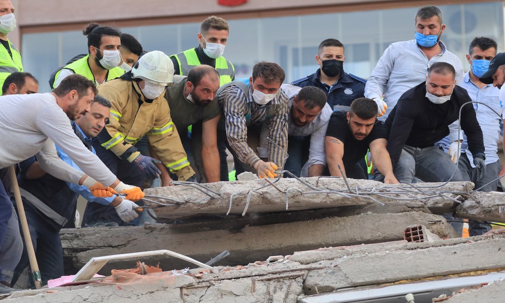 İzmir depreminden sonra ilk görüntüler ortaya çıktı