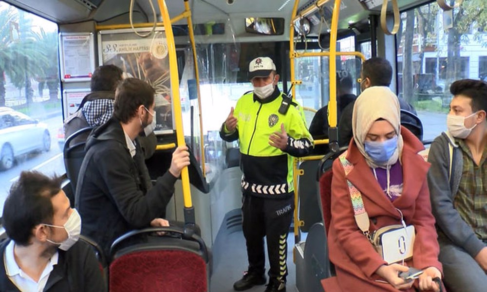 İstanbul’da toplu taşıma araçlarında koronavirüs denetimi