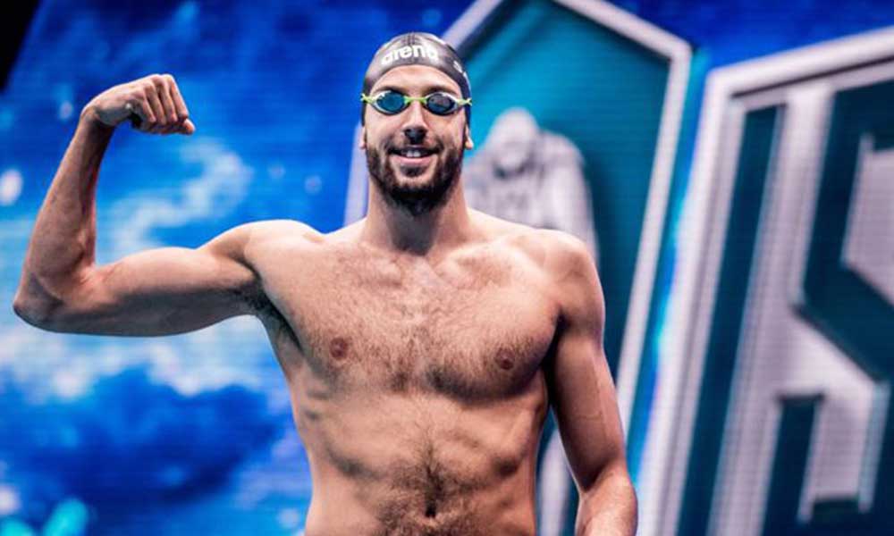 Milli yüzücü Emre Sakçı’dan Avrupa rekoru