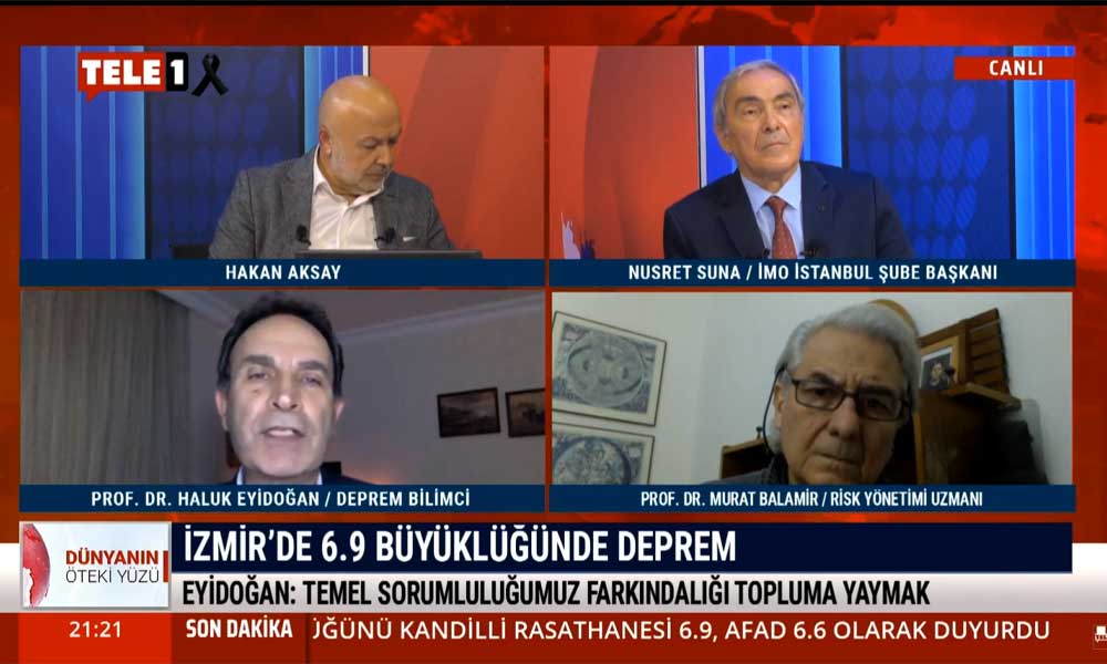 Deprem Bilimci Prof. Dr. Haluk Eyidoğan: İzmir’deki deprem sürpriz değil