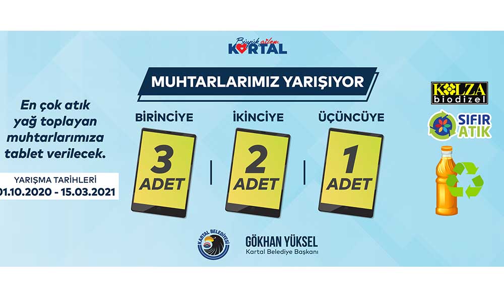 Kartal’da muhtarlar temiz bir çevre için yarışıyor