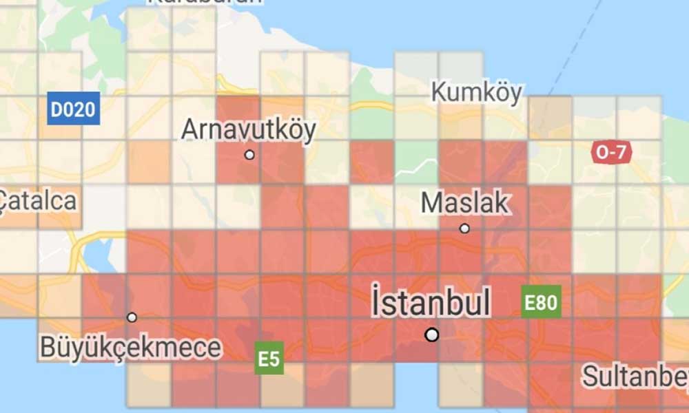İstanbul’da koronavirüs yoğunluk haritasında gözle görünür değişim