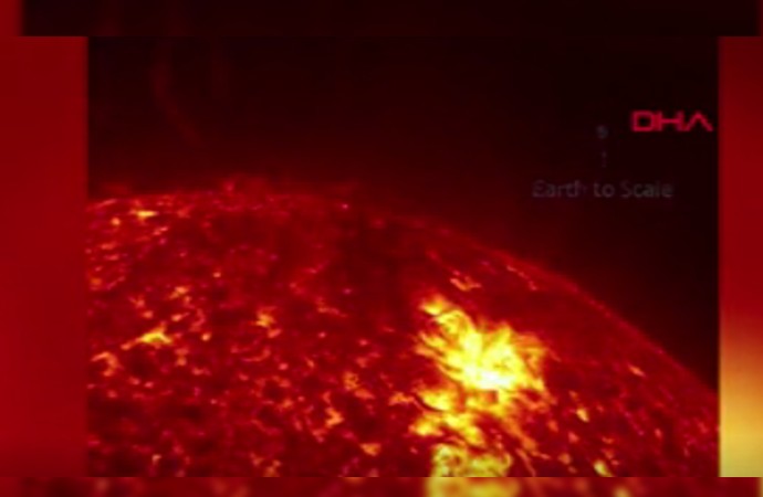 Güneş’teki patlama ilk kez görüntülendi
