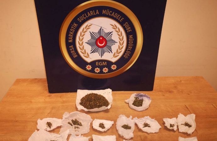 Bursa’da narkotik operasyonu: 14 gözaltı