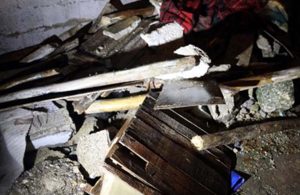 Metruk binada göçük: Anne ve 3 çocuğu enkaz altına kaldı