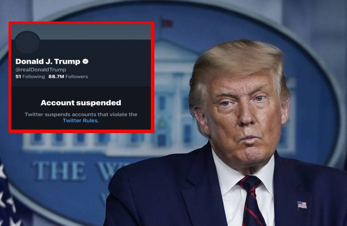 Twitter, Donald Trump’ın hesabını kalıcı olarak askıya aldı