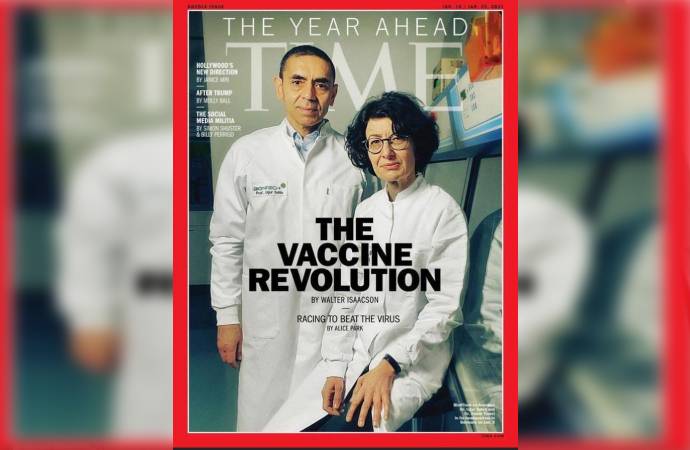 Time, Prof. Dr. Şahin ve Türeci’yi kapağına taşıdı