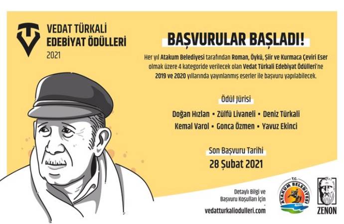 Atakum Belediyesi’nin düzenlediği Vedat Türkali Edebiyat Ödülleri için başvurular başladı