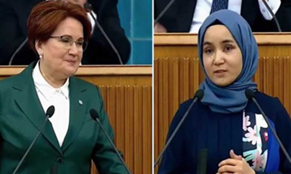 Akşener, Doğu Türkistanlı kadını ekrana çıkardı Meclis TV yayını kesti
